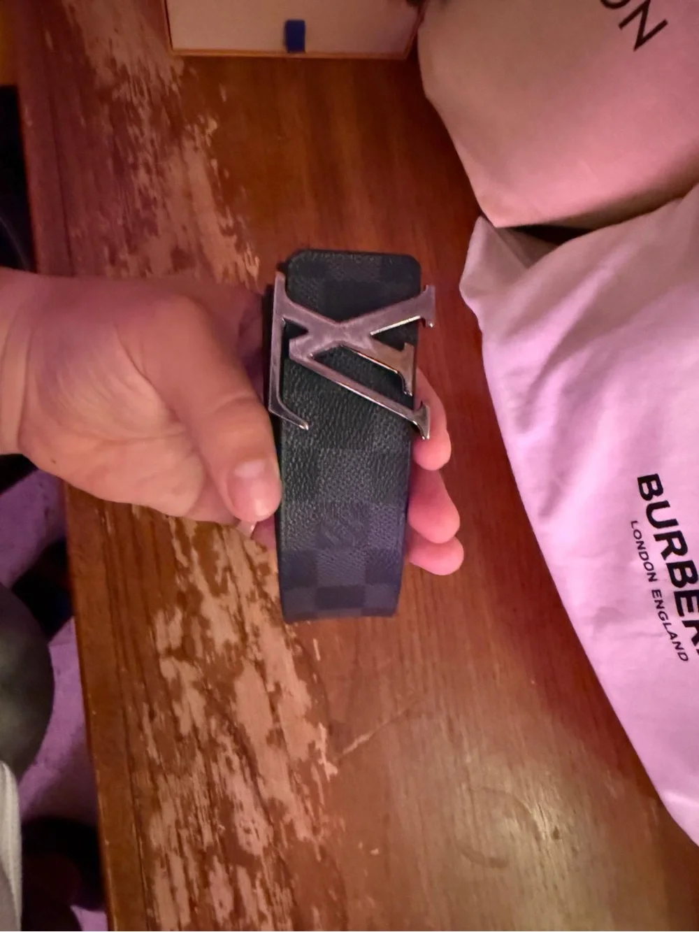 Louis Vuitton belt has